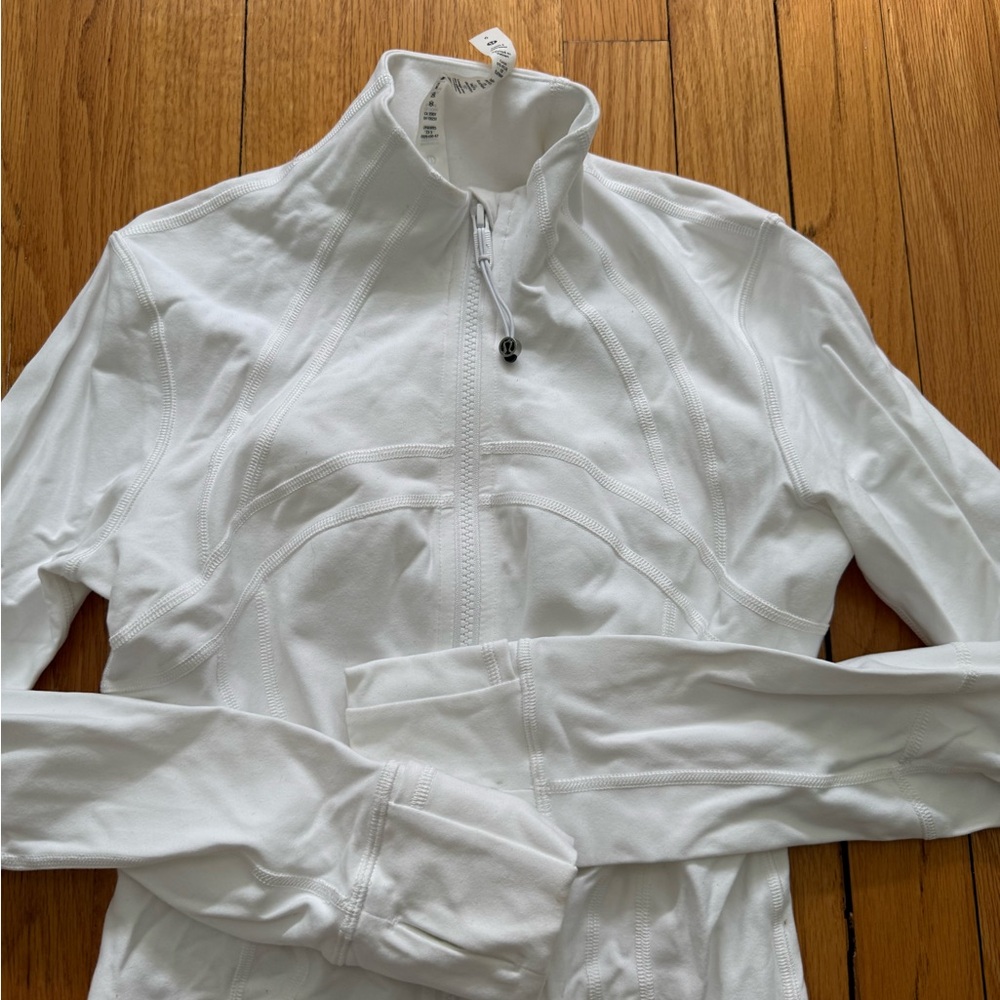 White Lululemon Define Jacket